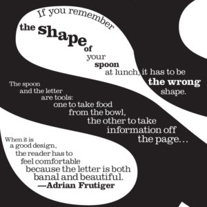 Shape of a Spoon – Concrete Poetry