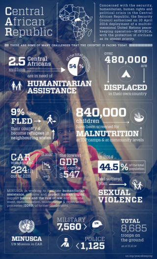 Conflict in Central African Republic Infographic