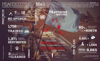 UN Peacekeeping in Mali Infographic
