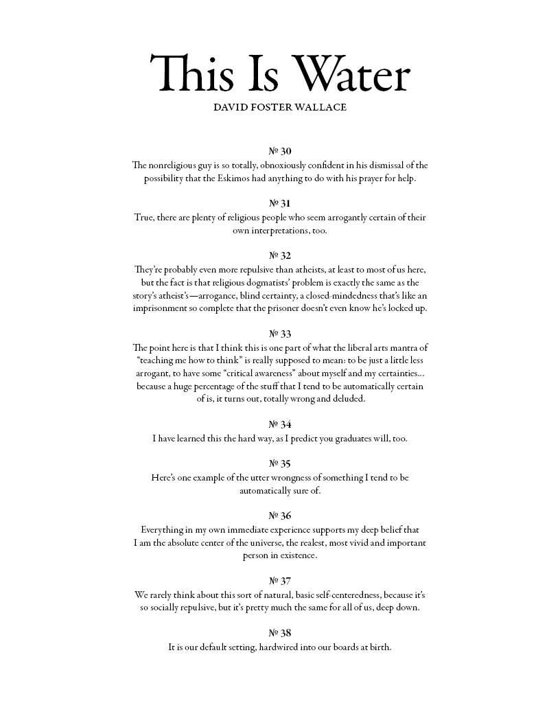 this is water speech text